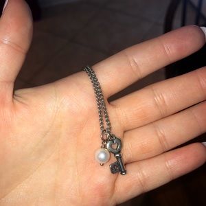 James Avery necklace with a pearl and key on it!!